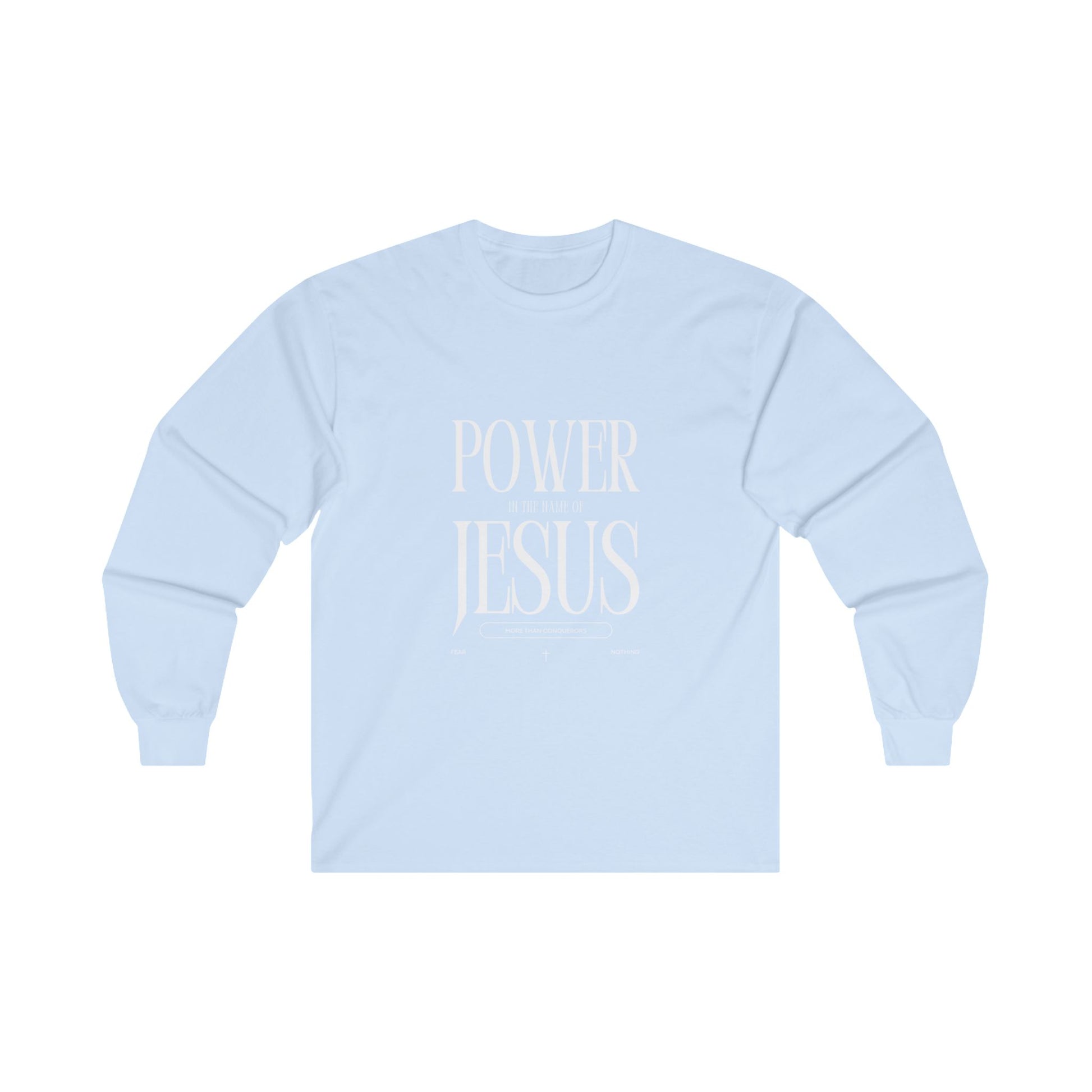 Power in the Name of Jesus Unisex Long Sleeve Tee - Faith-Based Spiritual Apparel