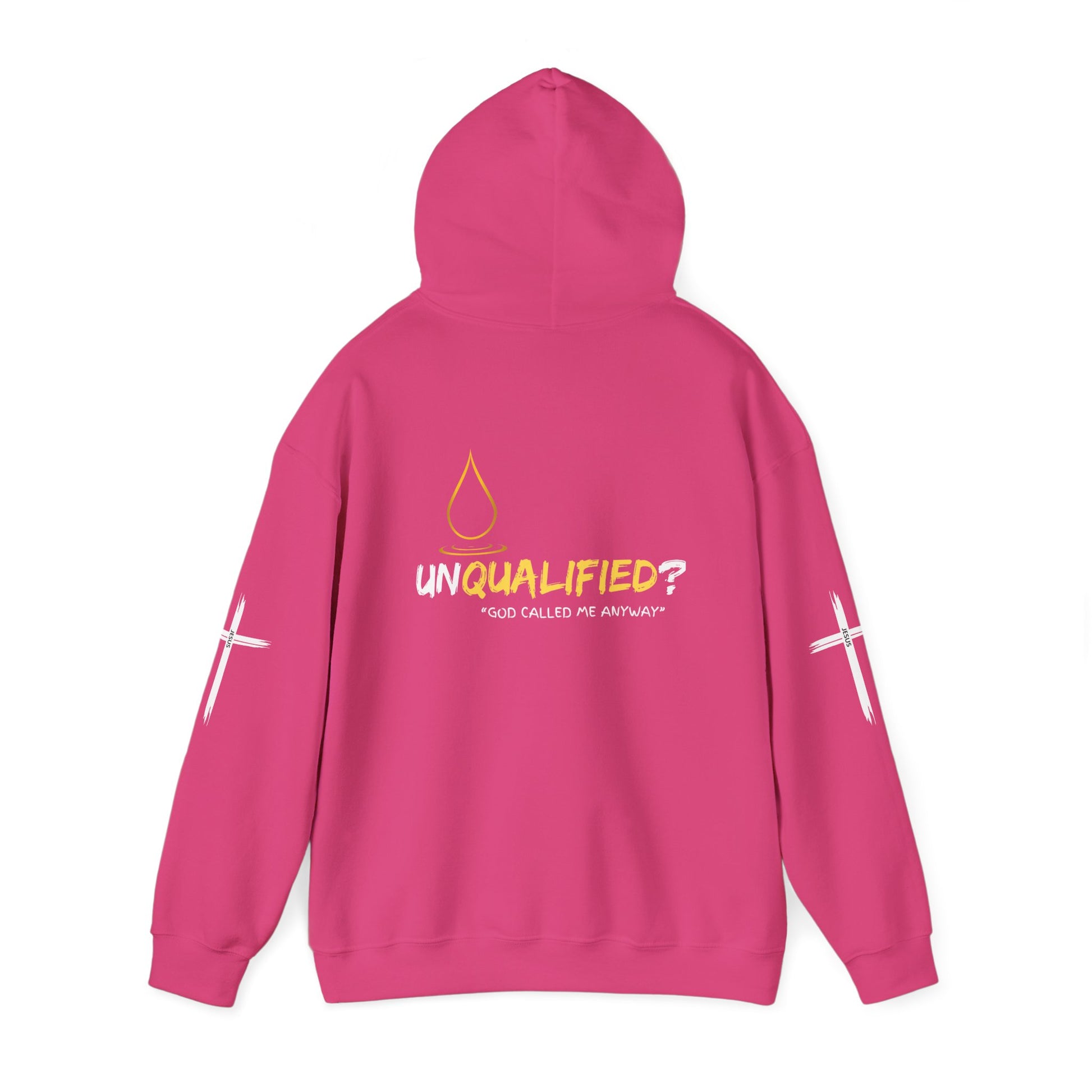 Unisex Hoodie: Unqualified? God Called Me Anyway - Faith-Inspired Apparel