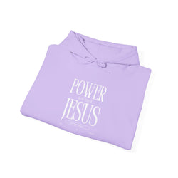 Collection of Power in the Name of Jesus Hoodie - Unisex Heavy Blend Sweatshirt for Faith and Inspiration in a gallery layout