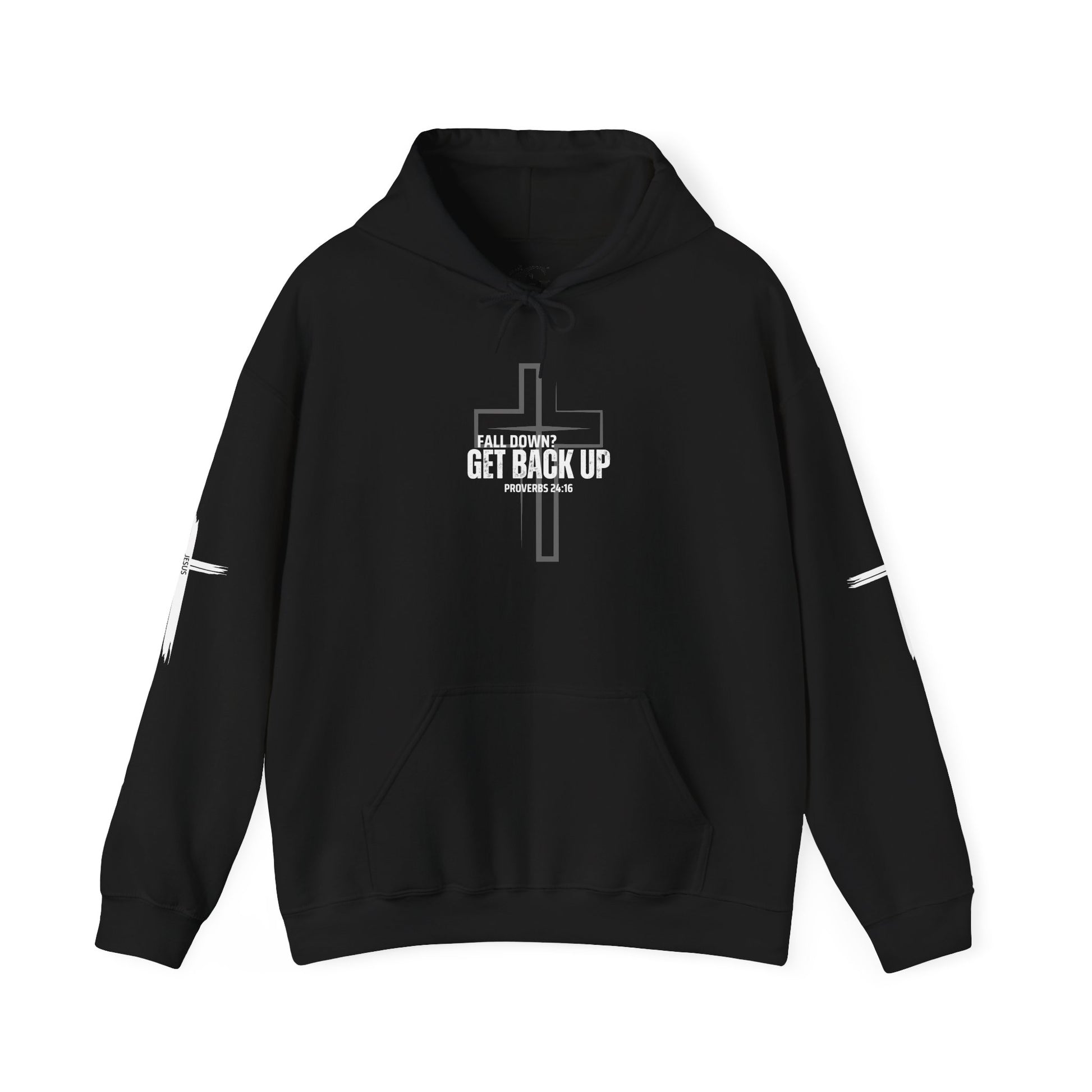 Fall Down? Get Back Up Psalm 24 Unisex Hooded Sweatshirt