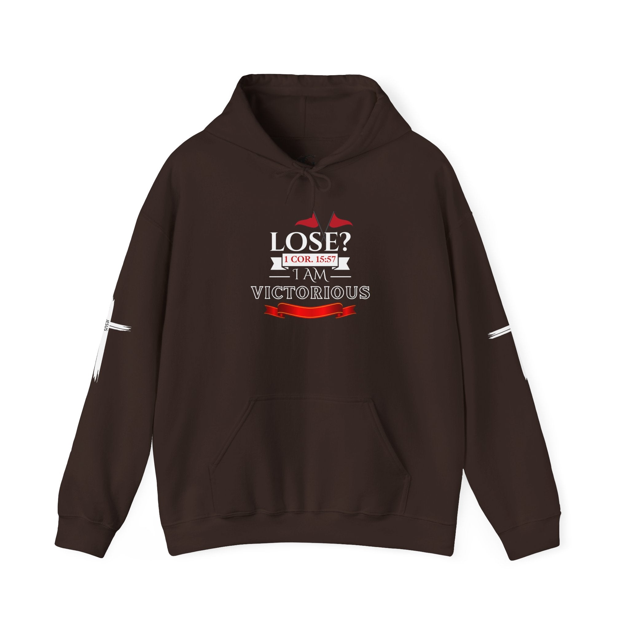 Collection of Victorious Faith Hooded Sweatshirt - Inspirational Christian Apparel in a gallery layout