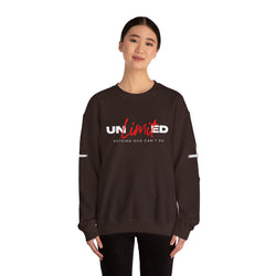 Collection of Unlimited "Nothing God Can't Do" Crewneck Sweatshirt - Motivational Everyday Wear in a gallery layout