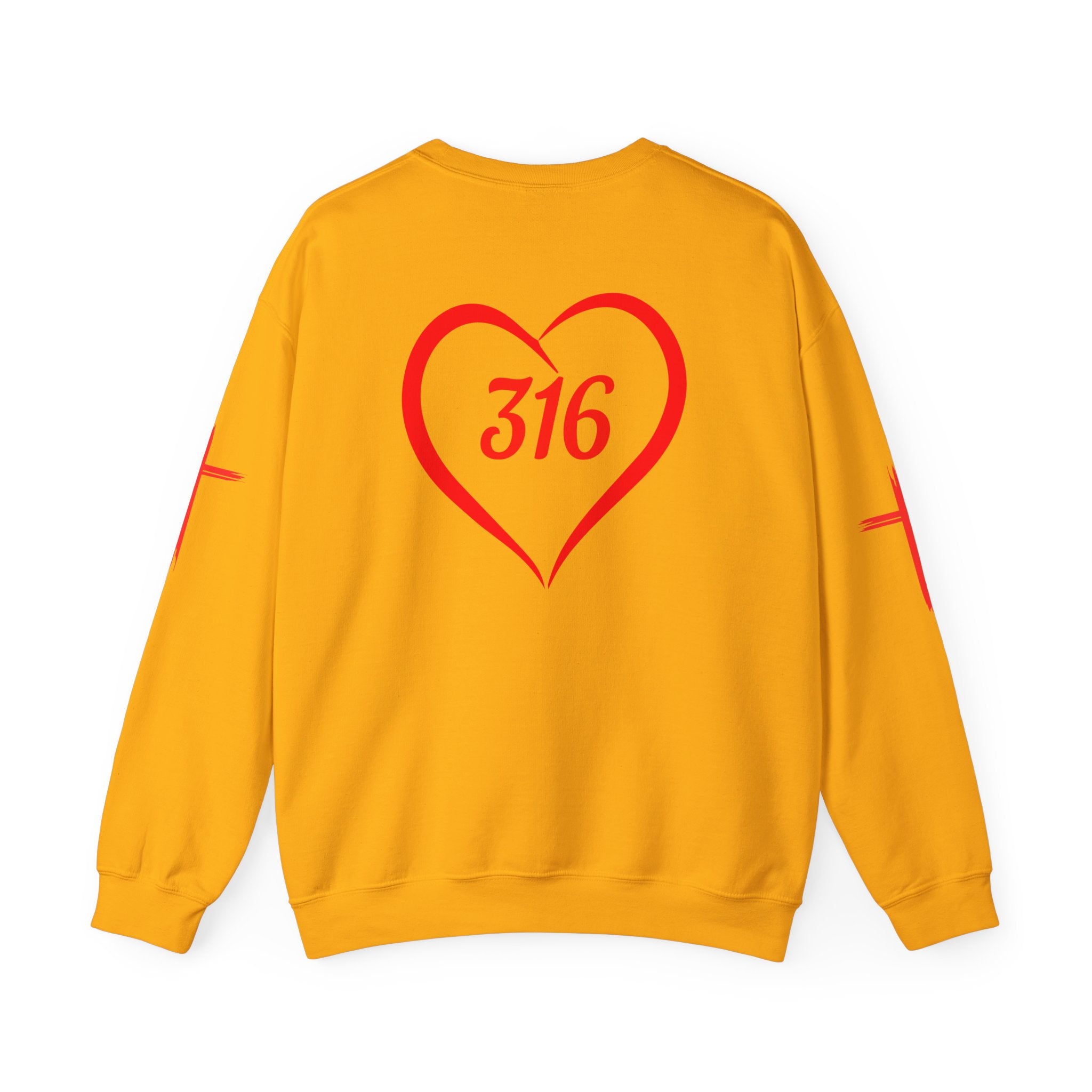 Collection of 316 Heart Graphic Unisex Crewneck Sweatshirt - Cozy Casual Love in a gallery layout