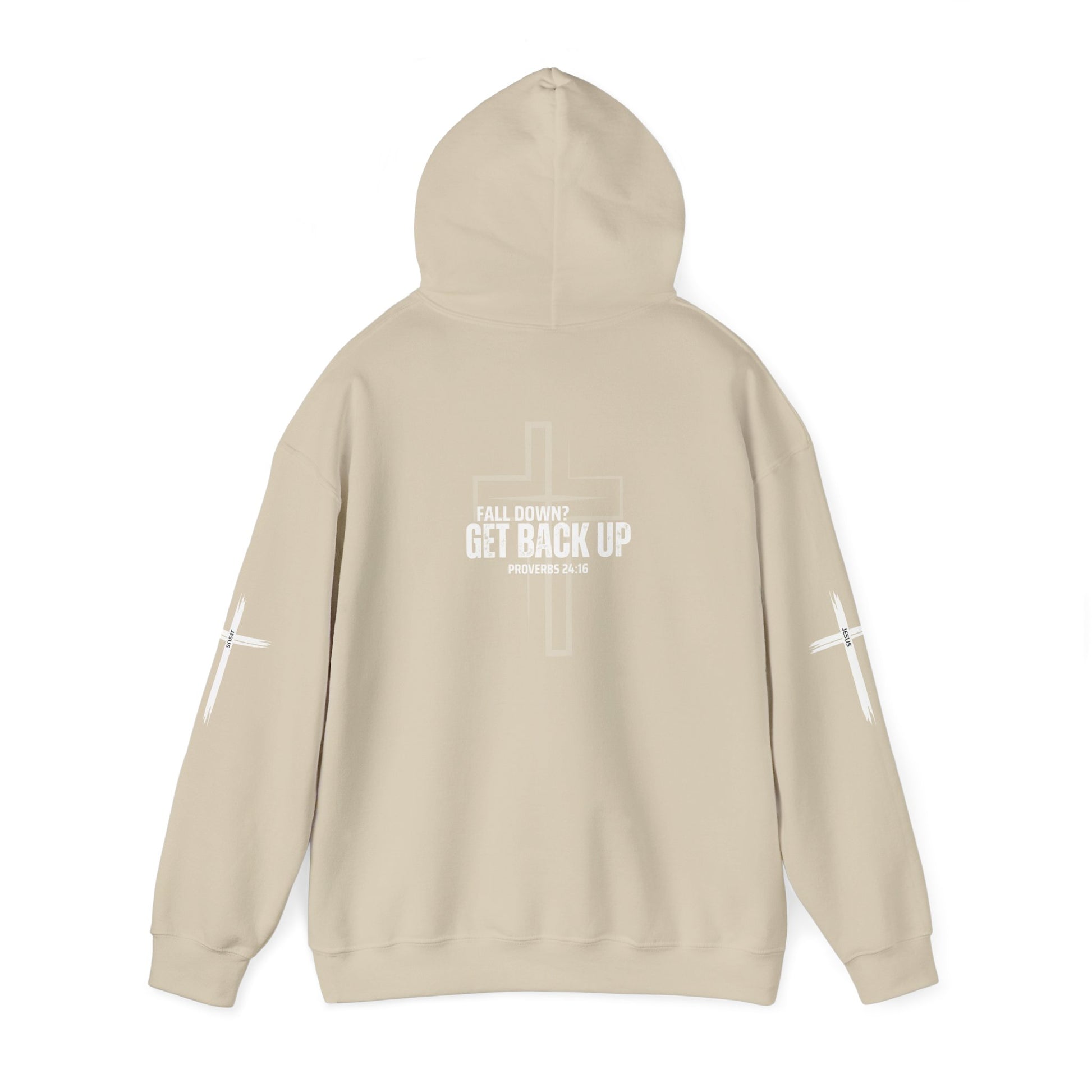 Fall Down? Get Back Up Psalm 24 Unisex Hooded Sweatshirt