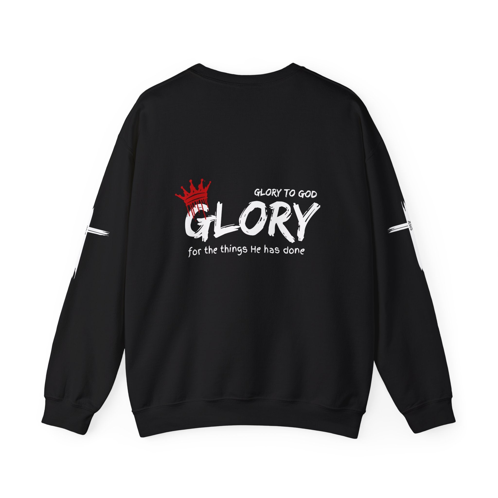 Collection of Glory to God for the Things He Has Done - Unisex Crewneck Sweatshirt in a gallery layout