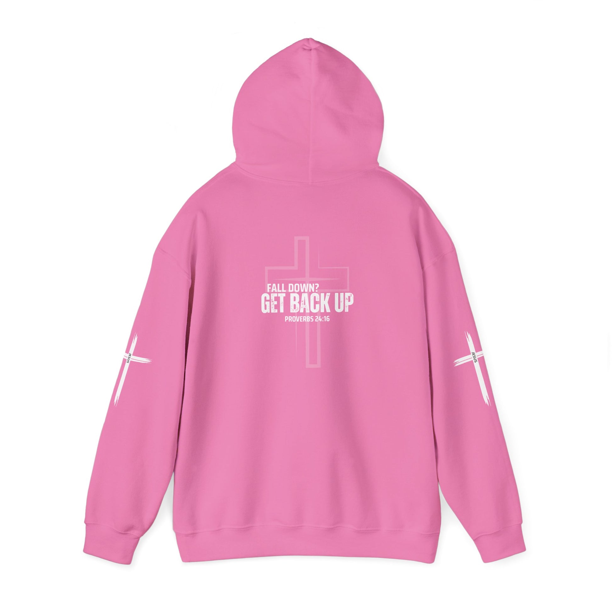 Fall Down? Get Back Up Psalm 24 Unisex Hooded Sweatshirt