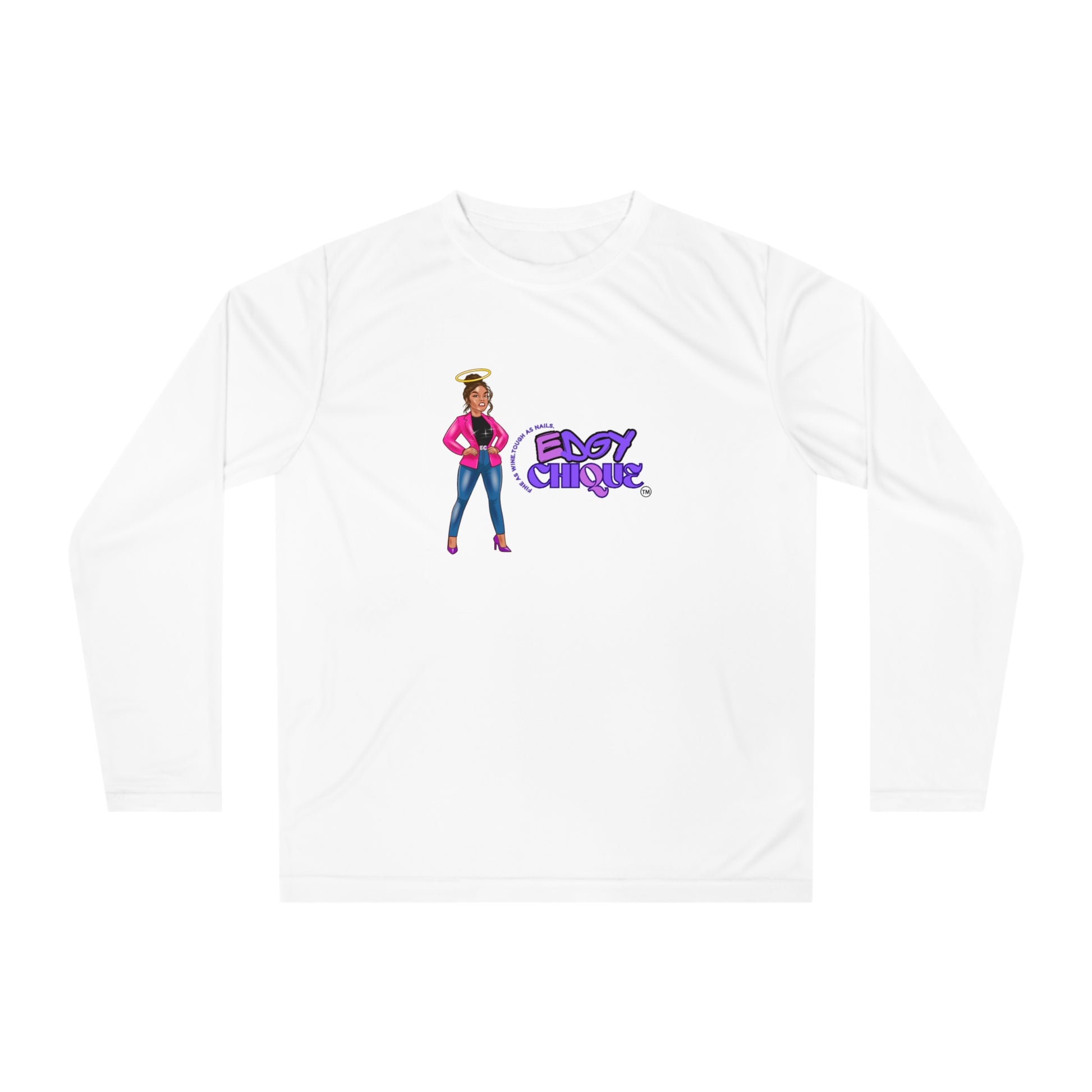 Performance Long Sleeve Shirt - Edgy Clique Graphic Tee for Active Lifestyle