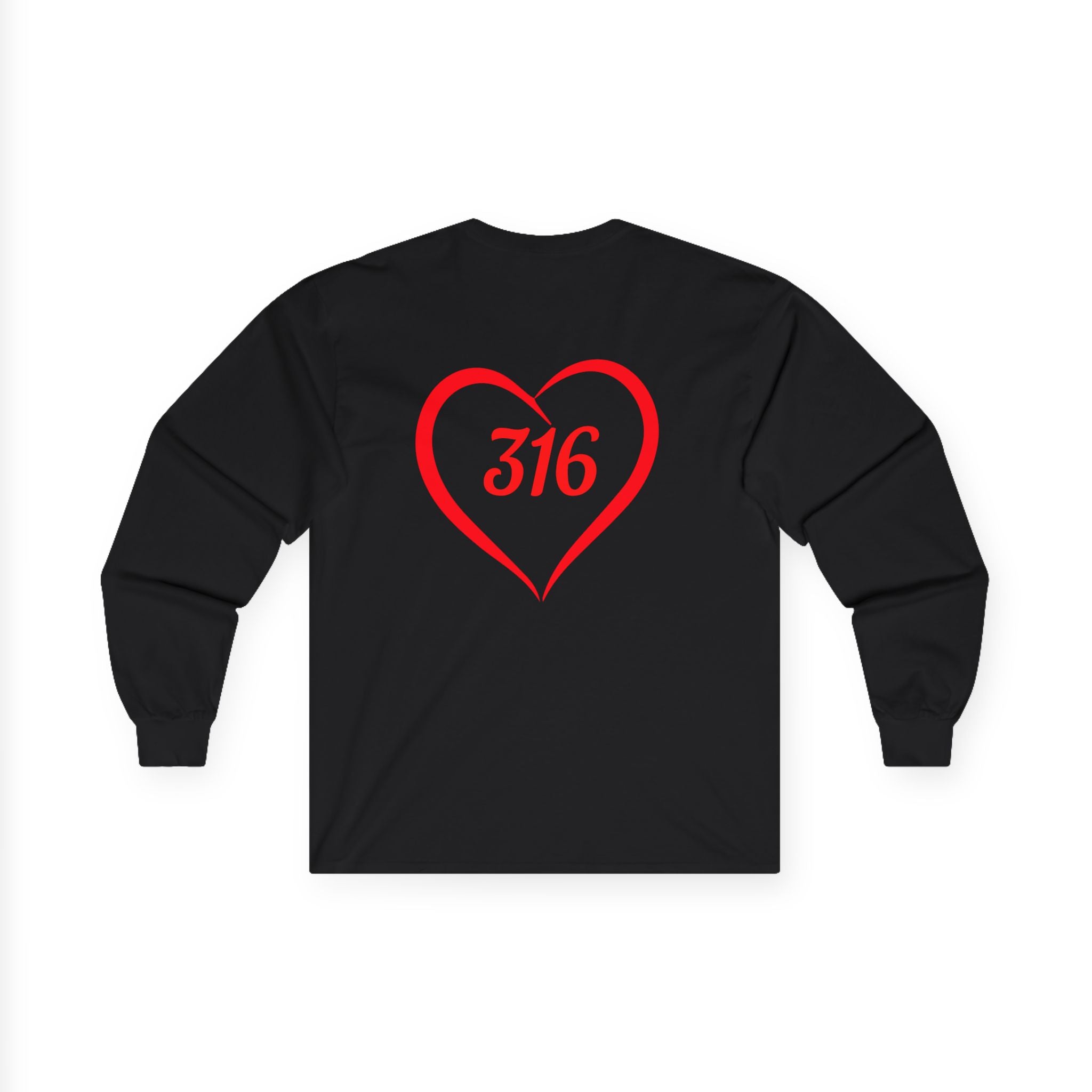 Collection of Heart 316 Unisex Ultra Cotton Long Sleeve Tee - Perfect Gift for Faith & Love Events in a gallery layout