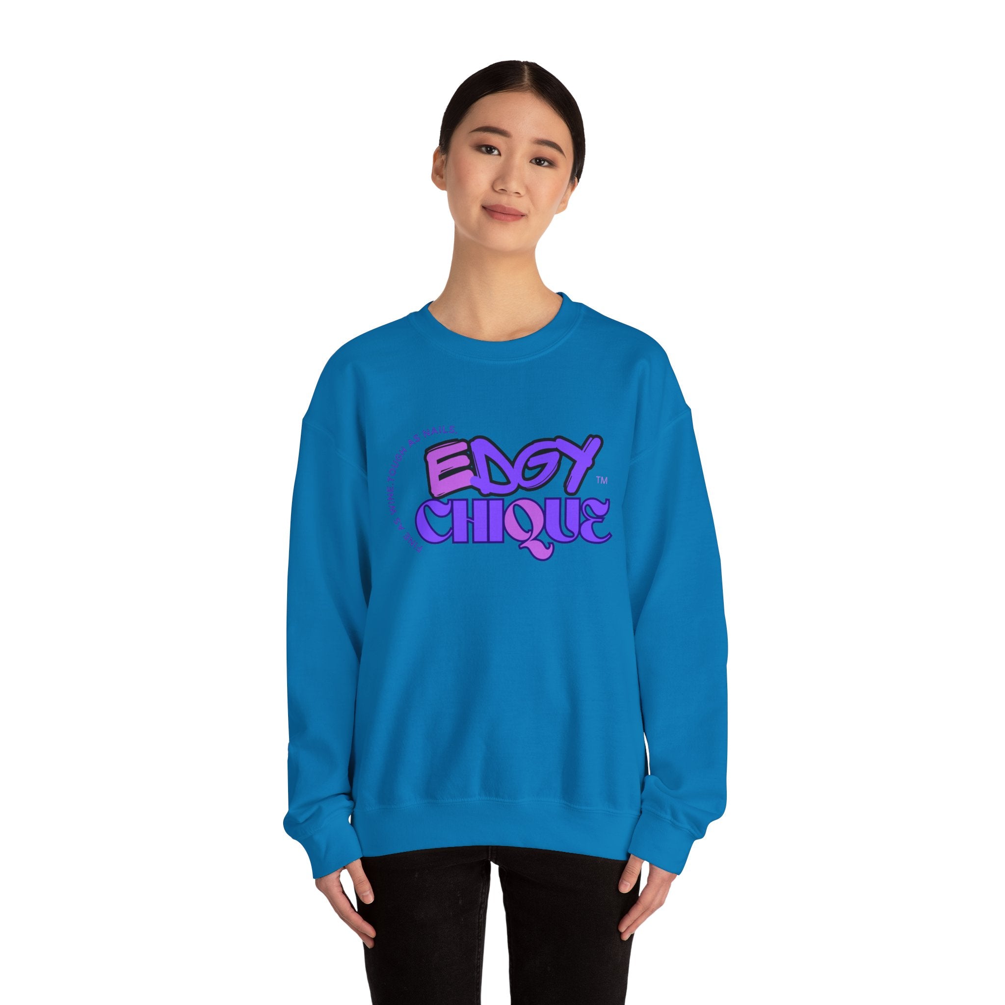 Collection of Edgy Chique Unisex Heavy Blend™ Crewneck Sweatshirt - Trendy & Comfortable Apparel in a gallery layout