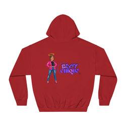 Collection of Edgy Chic Unisex Hooded Sweatshirt - Trendy Graphic Design for Fashion Lovers in a gallery layout