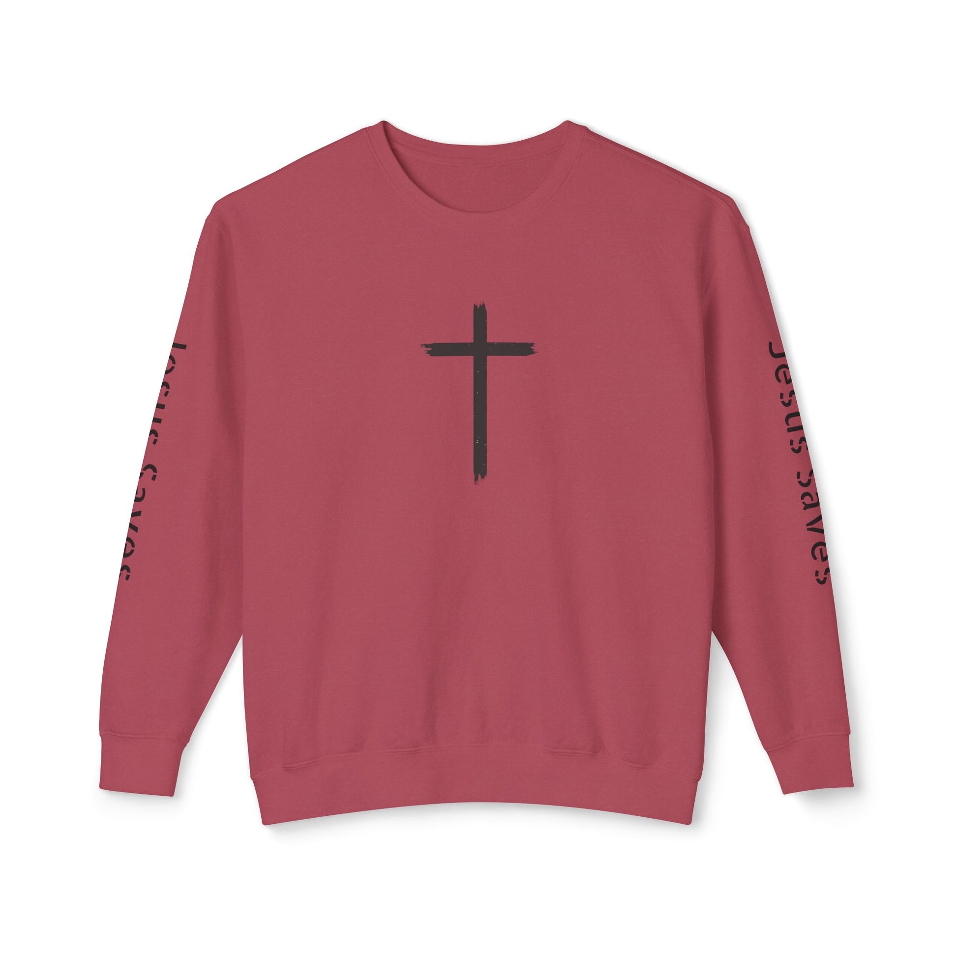 Inspirational Unisex Crewneck Sweatshirt - Glory Gear 'Jesus Saves' Design