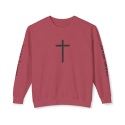 Collection of Inspirational Unisex Crewneck Sweatshirt - Glory Gear 'Jesus Saves' Design in a gallery layout