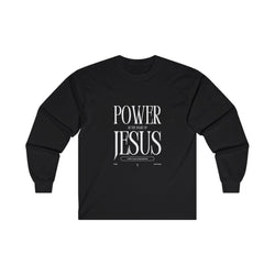 Collection of Power in the Name of Jesus Unisex Long Sleeve Tee - Faith-Based Spiritual Apparel in a gallery layout