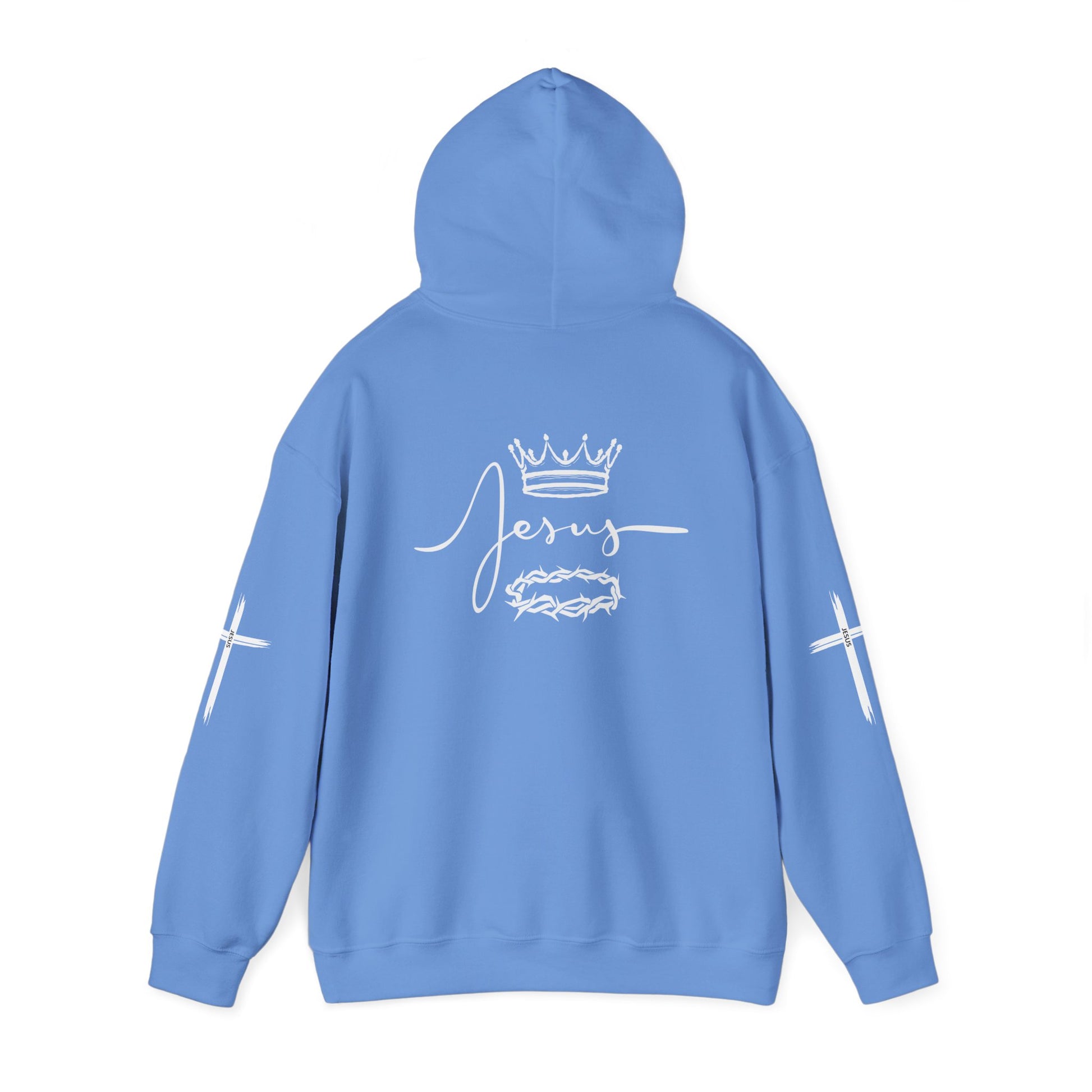 Jesus Crown & Cross Unisex Hooded Sweatshirt