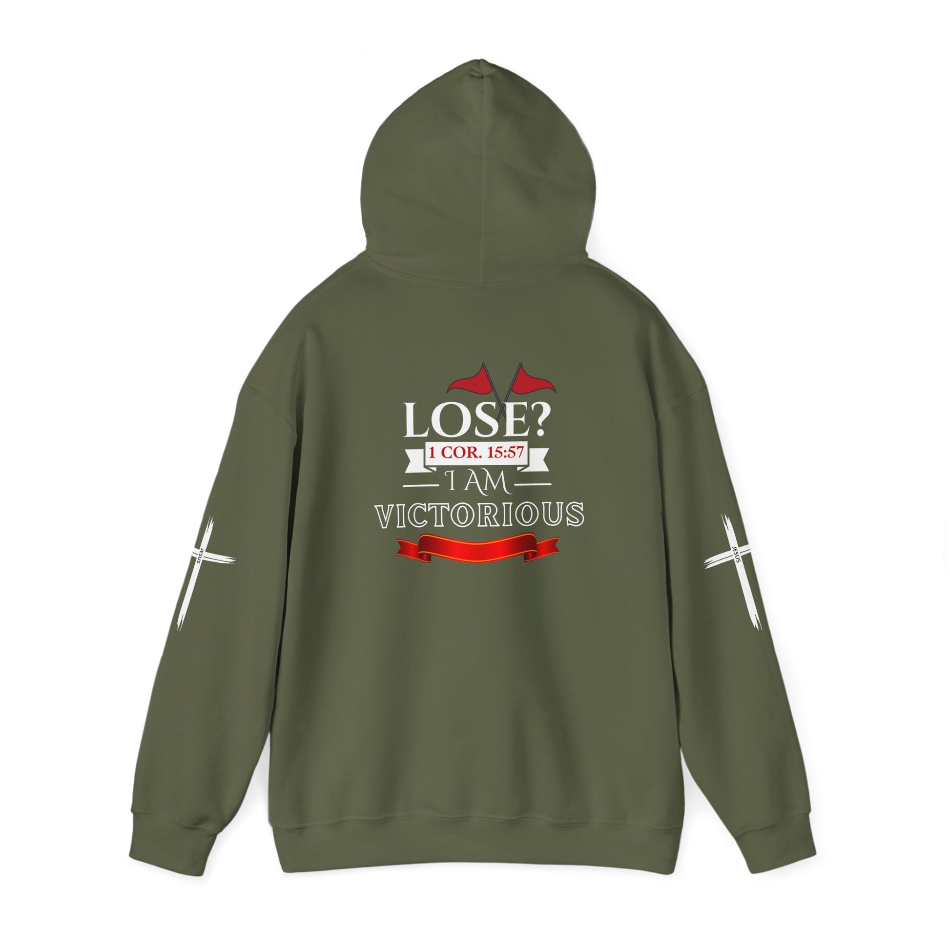 Victorious Faith Hooded Sweatshirt - Inspirational Christian Apparel