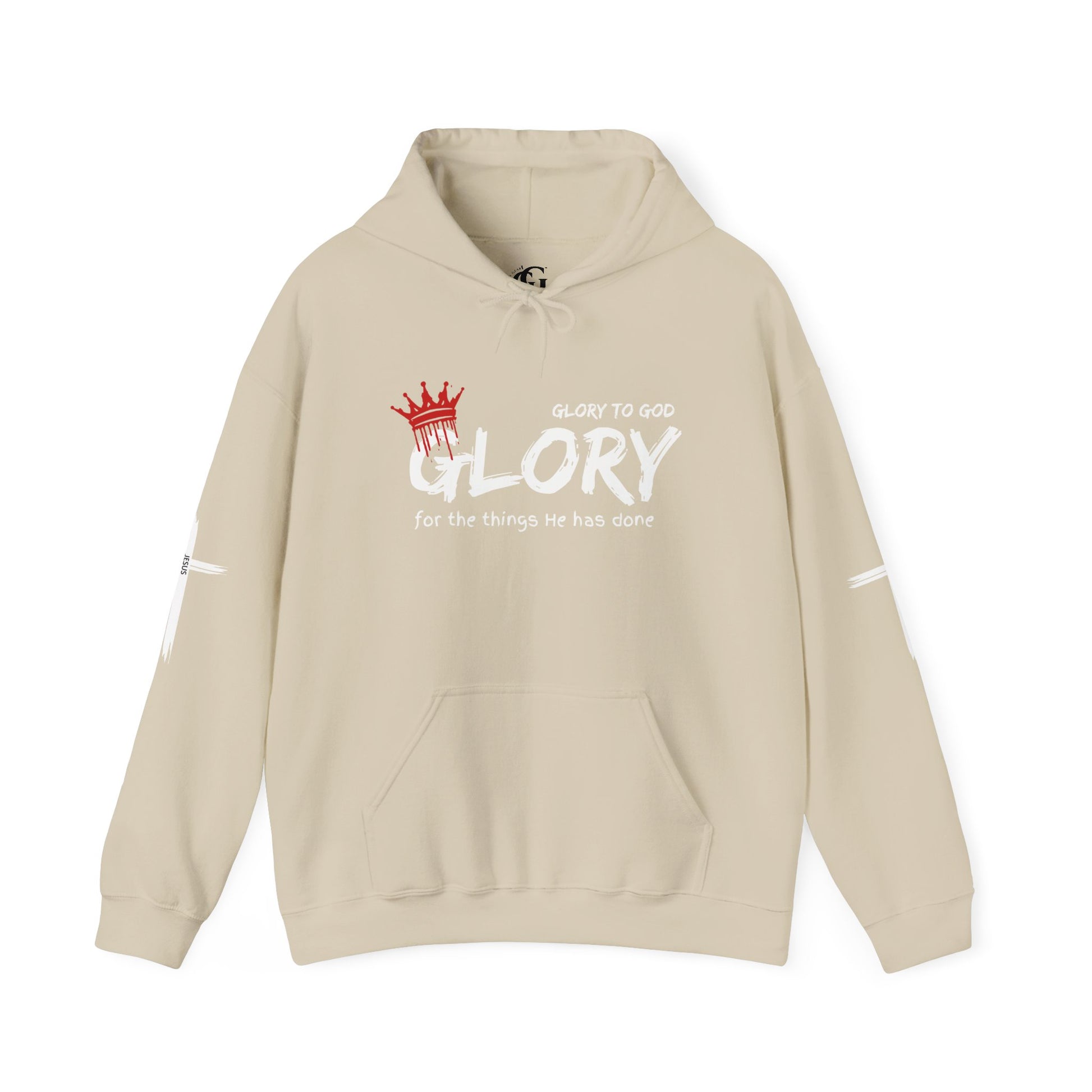 Glory to God Crown & Cross Unisex Hoodie