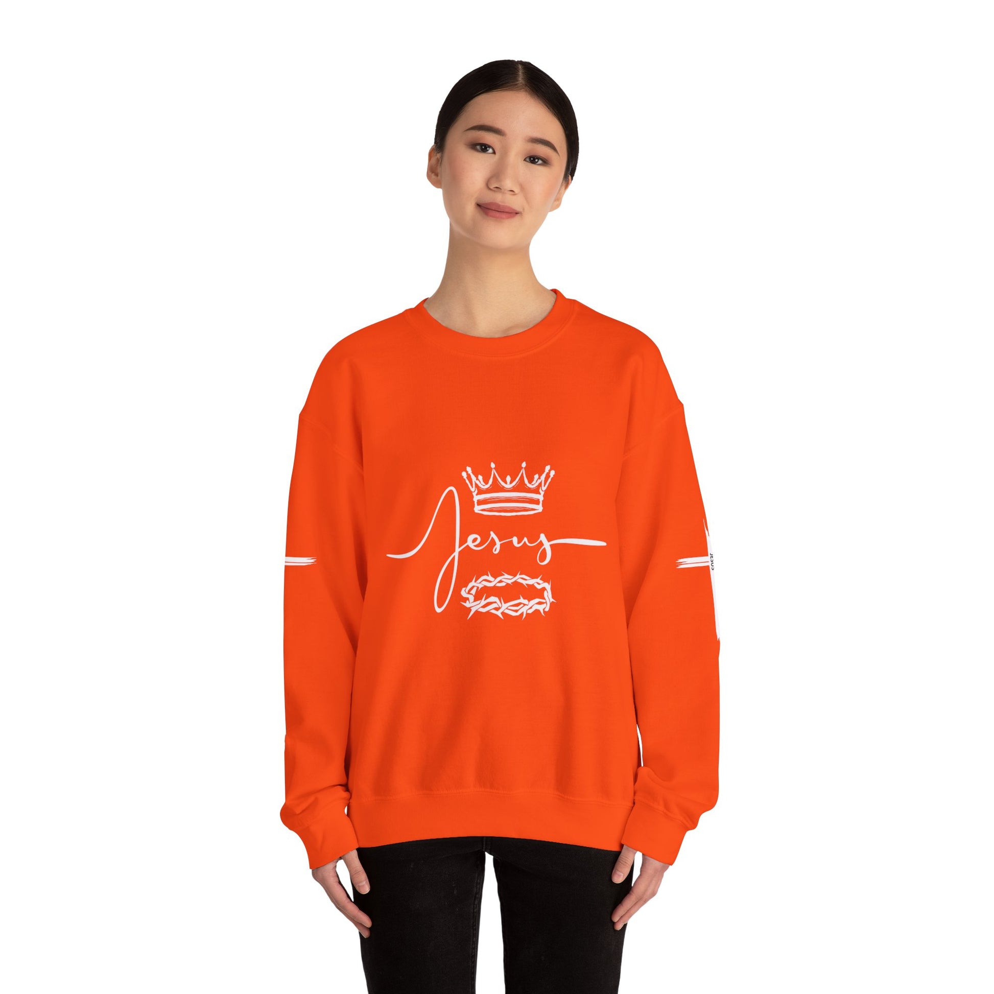 Jesus Crown & Thorns Unisex Crewneck Sweatshirt