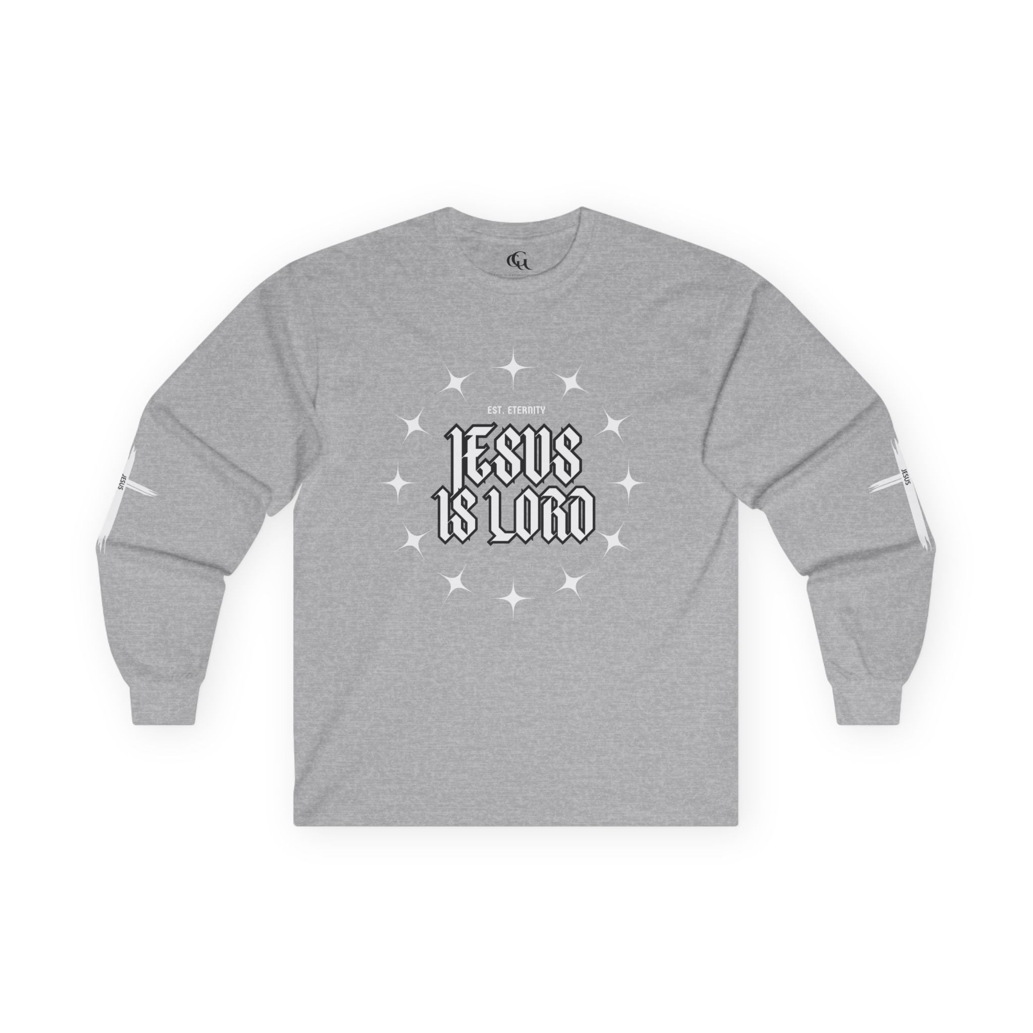 Collection of Faith-Inspired Unisex Long Sleeve Tee - 'Jesus is Lord' Design in a gallery layout