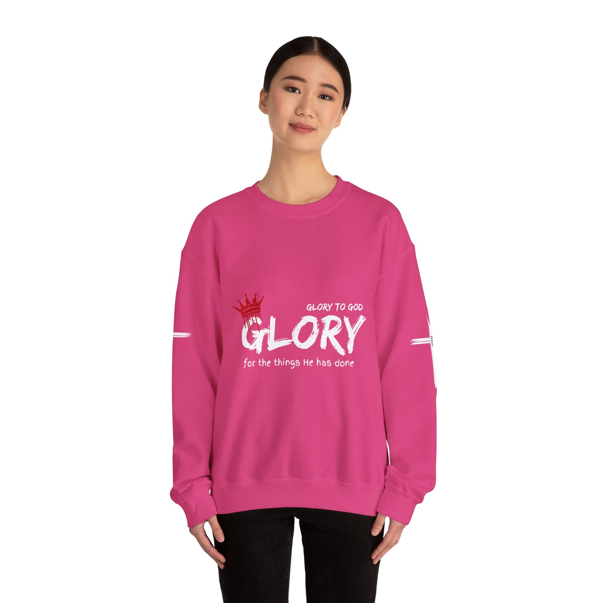 Glory to God for the Things He Has Done - Unisex Crewneck Sweatshirt