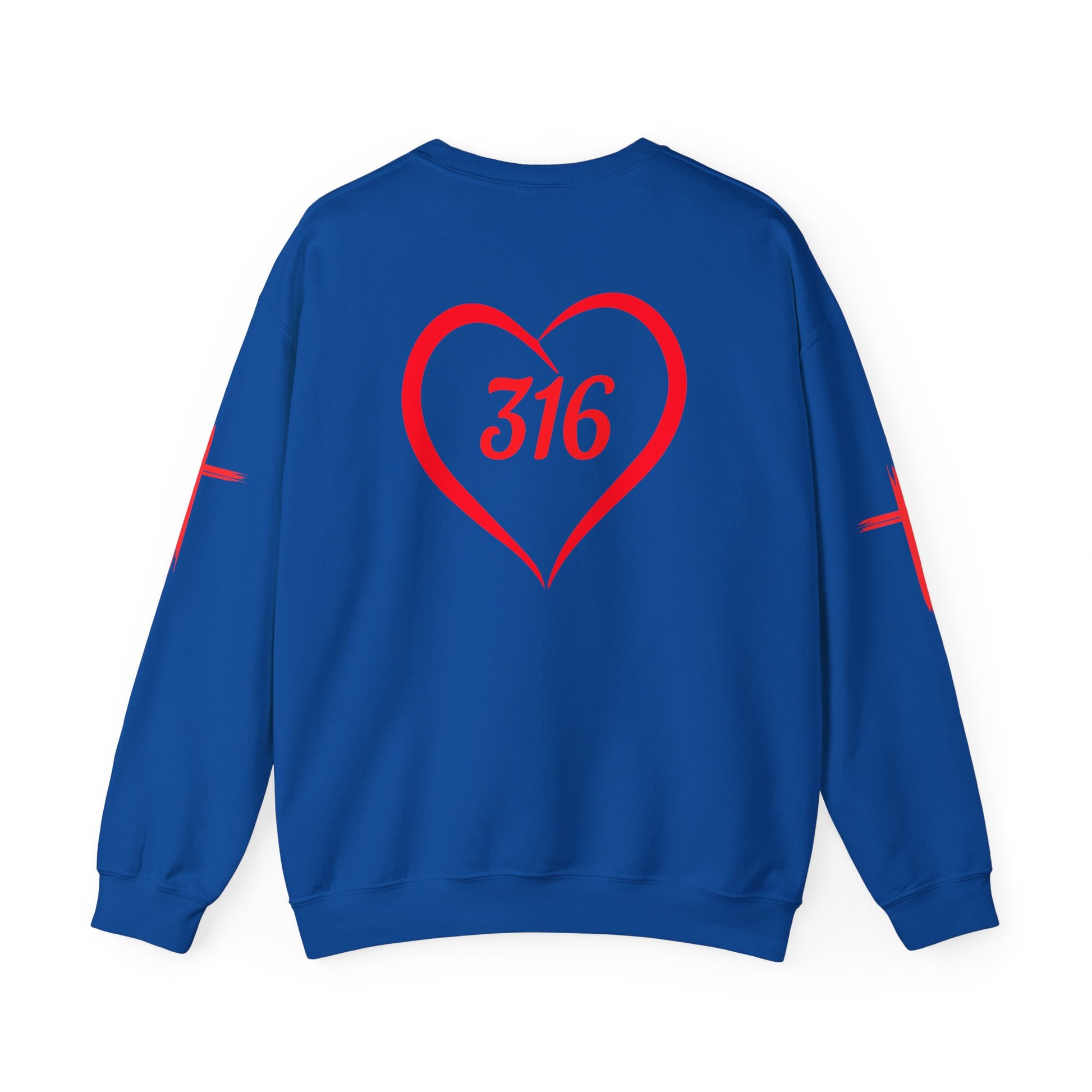 316 Heart Graphic Unisex Crewneck Sweatshirt - Cozy Casual Love