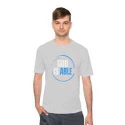 Collection of "God is Able" Unisex Moisture Wicking Tee in a gallery layout