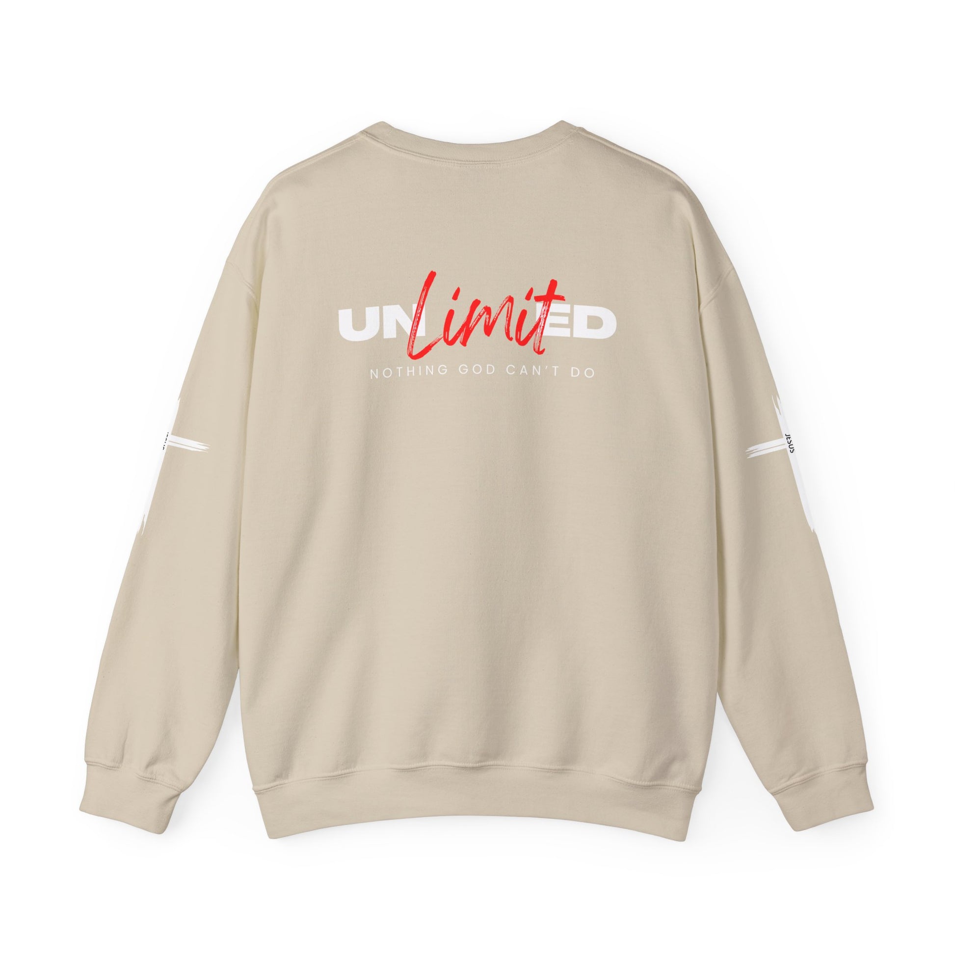 Unlimited "Nothing God Can't Do" Crewneck Sweatshirt - Motivational Everyday Wear