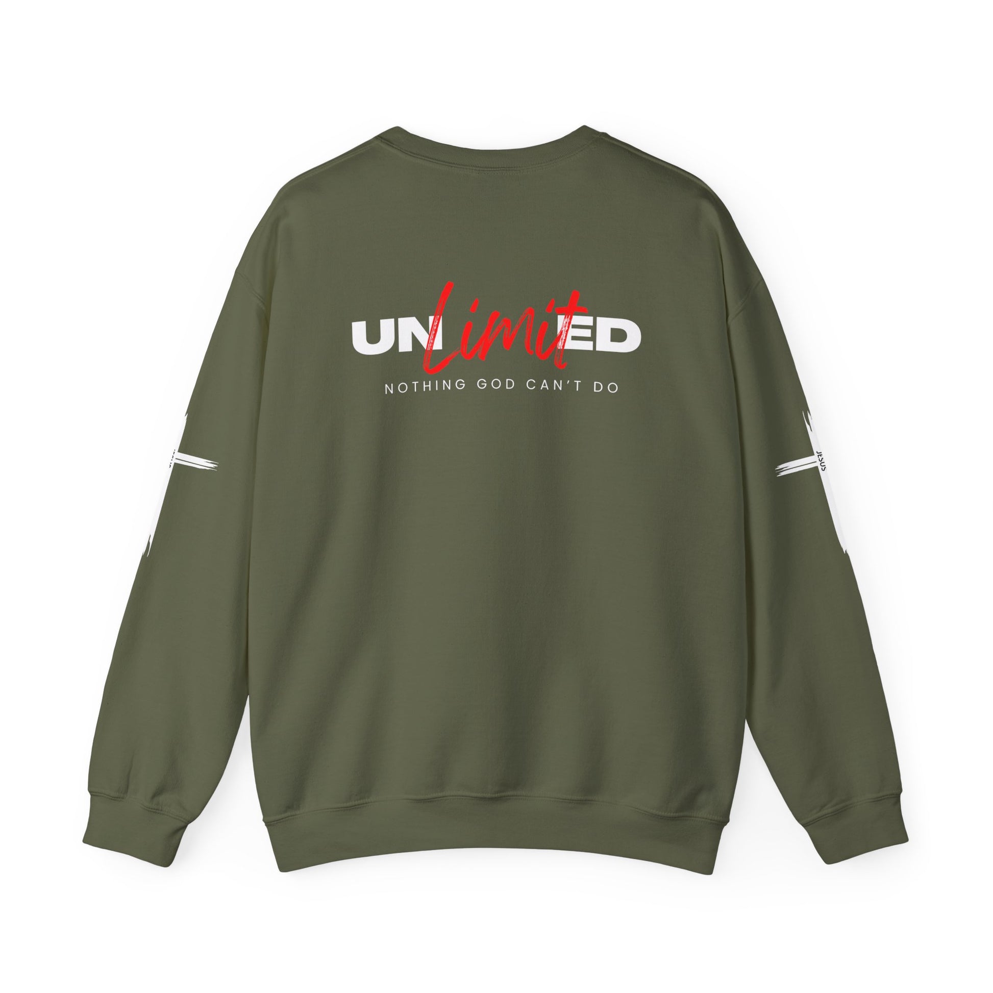 Unlimited "Nothing God Can't Do" Crewneck Sweatshirt - Motivational Everyday Wear