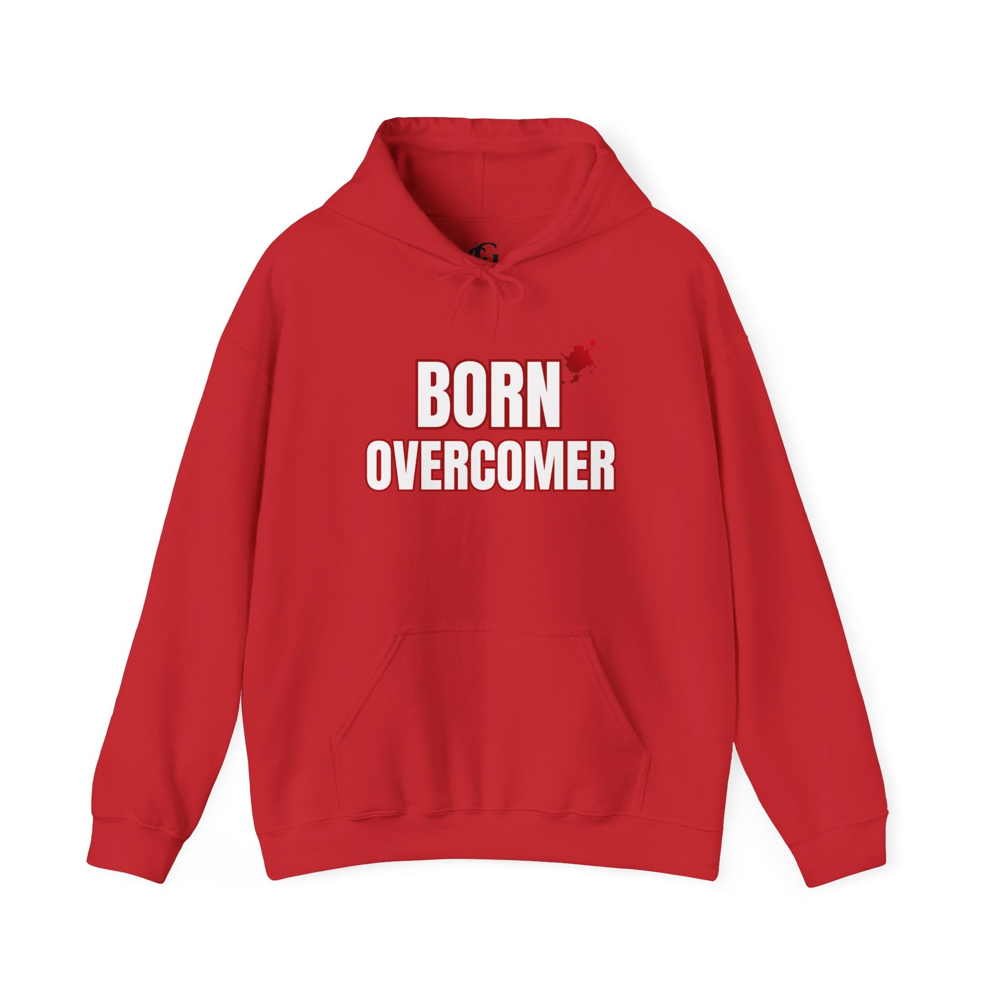 Born Overcomer - Unisex Heavy Blend Hoodie - Inspirational Sweatshirt for Everyday Comfort