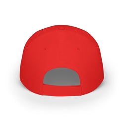 Collection of Born Overcomer Low Profile Baseball Cap - Motivational Red Hat in a gallery layout