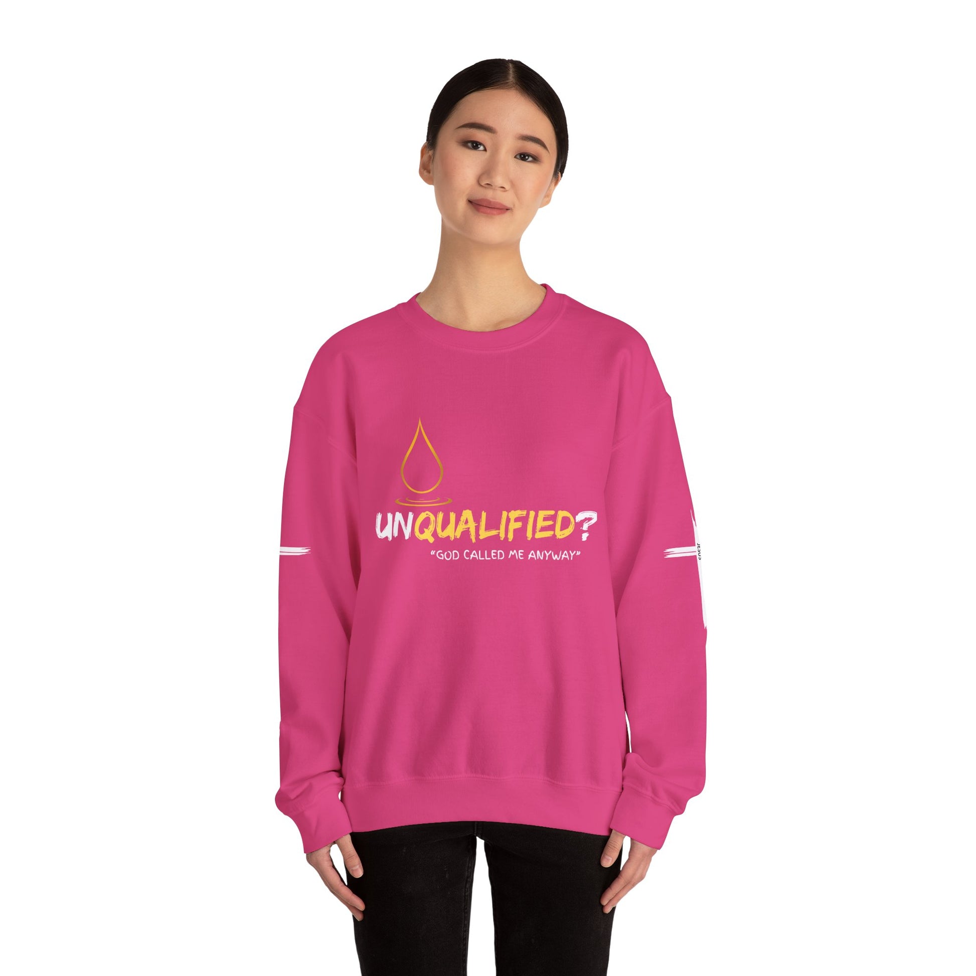 QUALIFIED "God Called Me Anyway" Unisex Crewneck Sweatshirt - Cozy Motivational Apparel