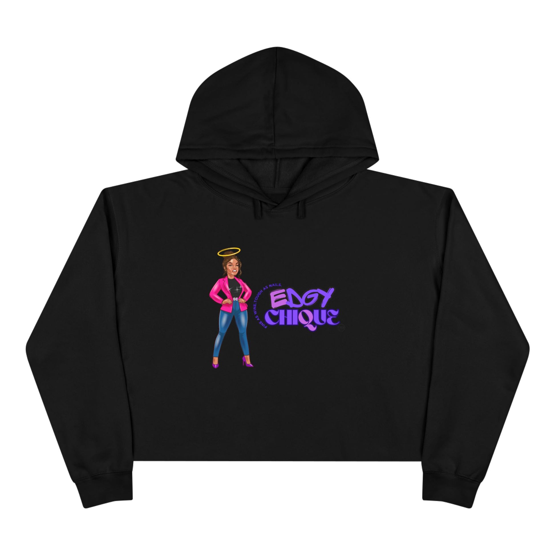 Edgy Chique Crop Hoodie