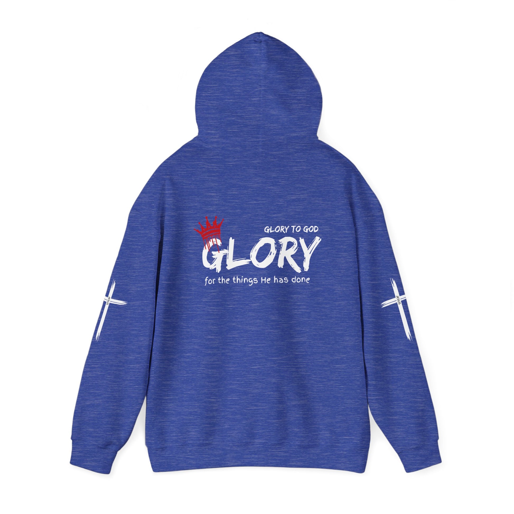 Glory to God Crown & Cross Unisex Hoodie