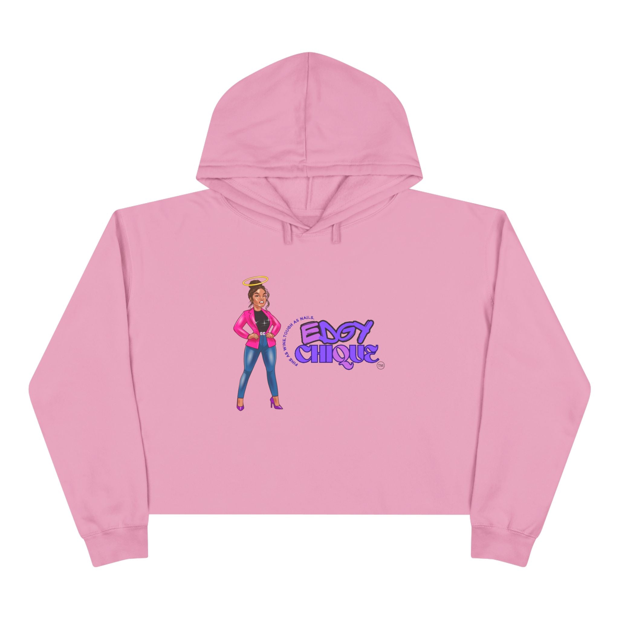 Collection of Edgy Chique Crop Hoodie in a gallery layout