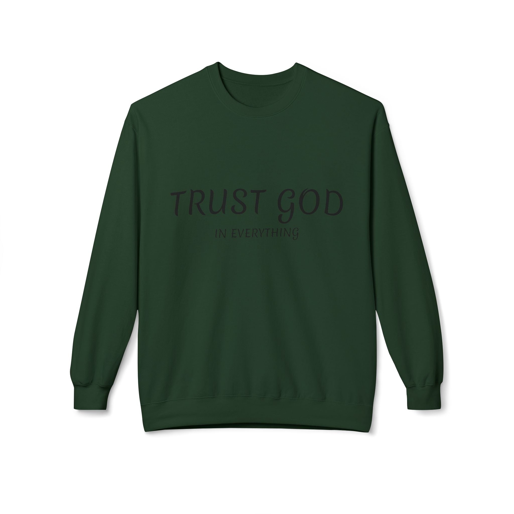 Collection of Trust God Fleece Sweatshirt for Comfort and Inspiration in a gallery layout