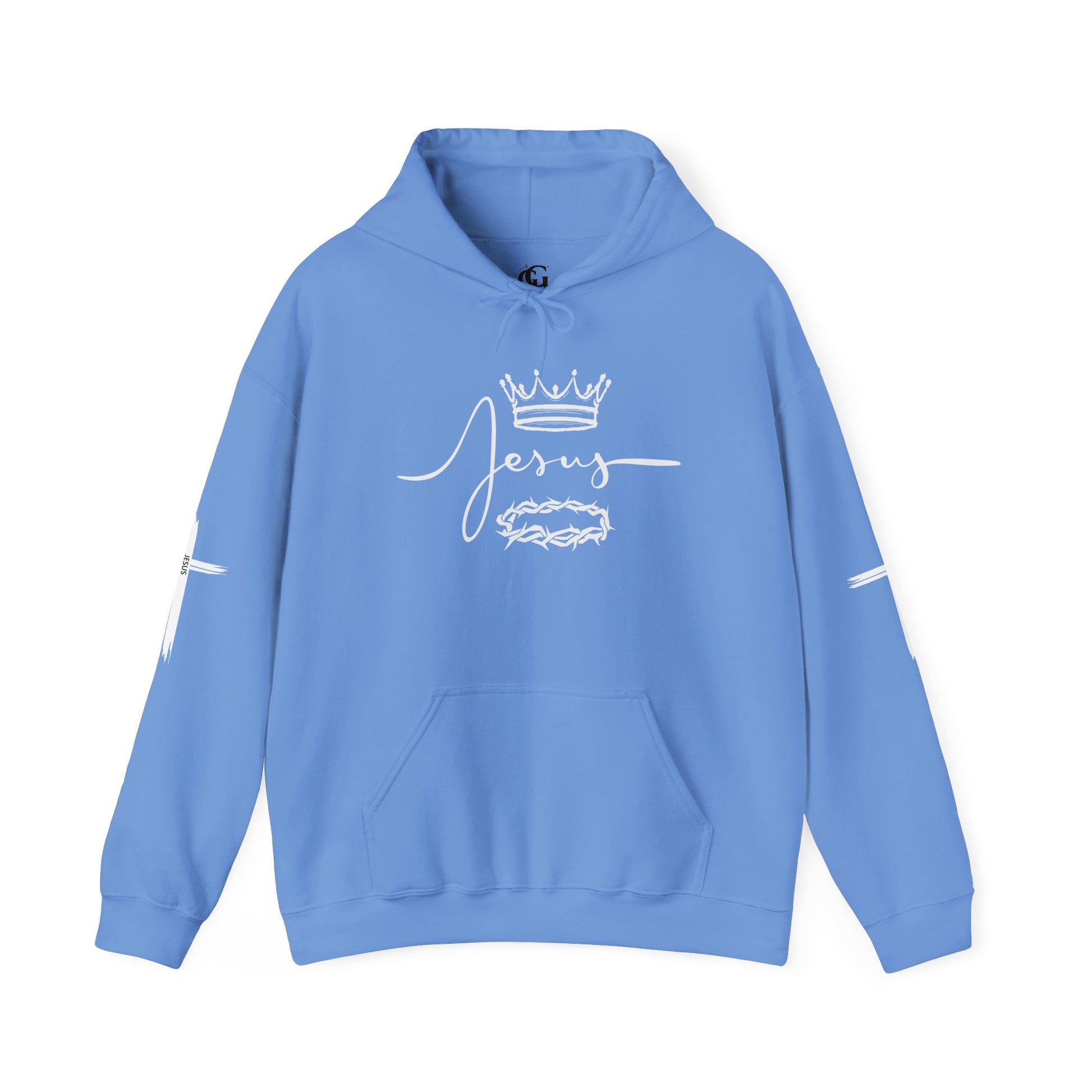 Jesus Crown & Cross Unisex Hooded Sweatshirt