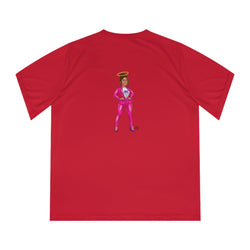 Collection of Edgy Chique Women's V-Neck Performance T-Shirt - Bold Graphic Tee for Active Lifestyle in a gallery layout