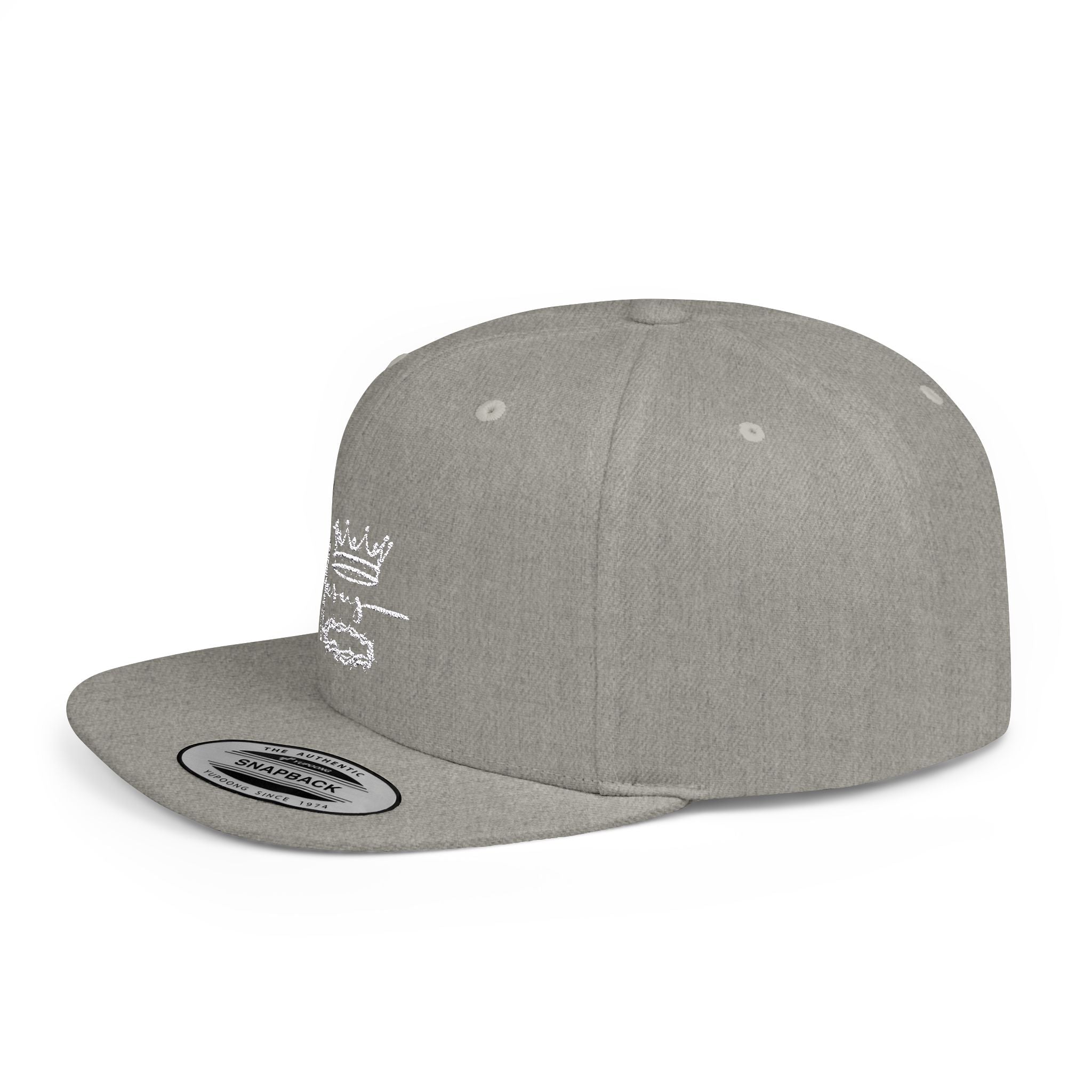 Collection of Jesus Crown Flat Bill Snapback Hat - Stylish Christian Apparel in a gallery layout