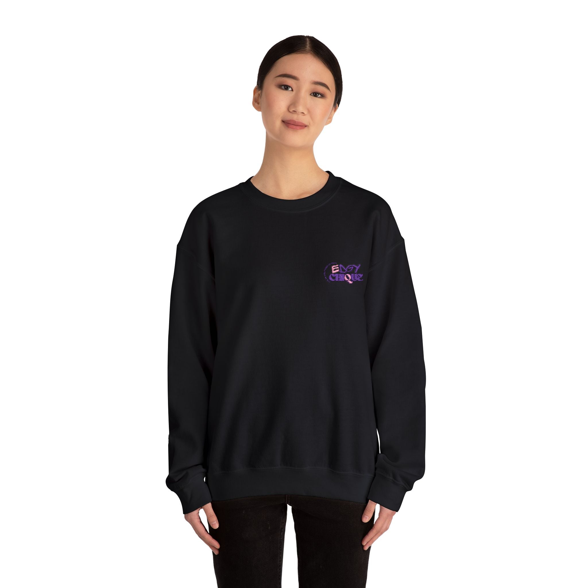 Collection of Embroidered Edgy Chique Sweatshirt in a gallery layout