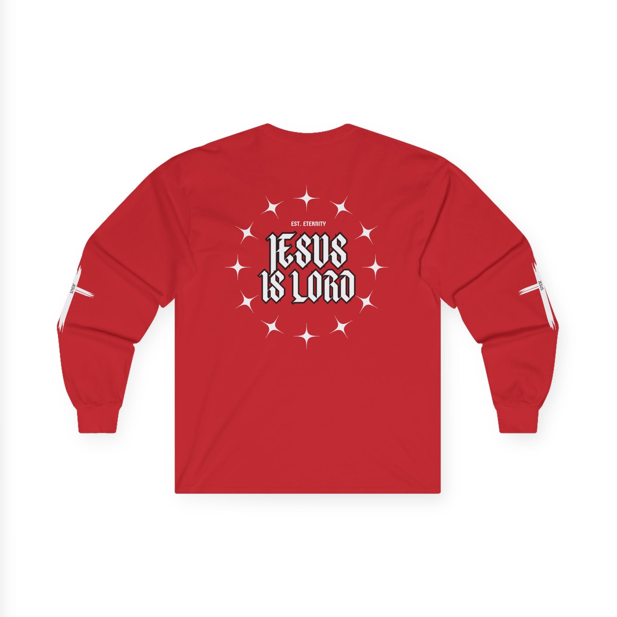 Collection of Faith-Inspired Unisex Long Sleeve Tee - 'Jesus is Lord' Design in a gallery layout