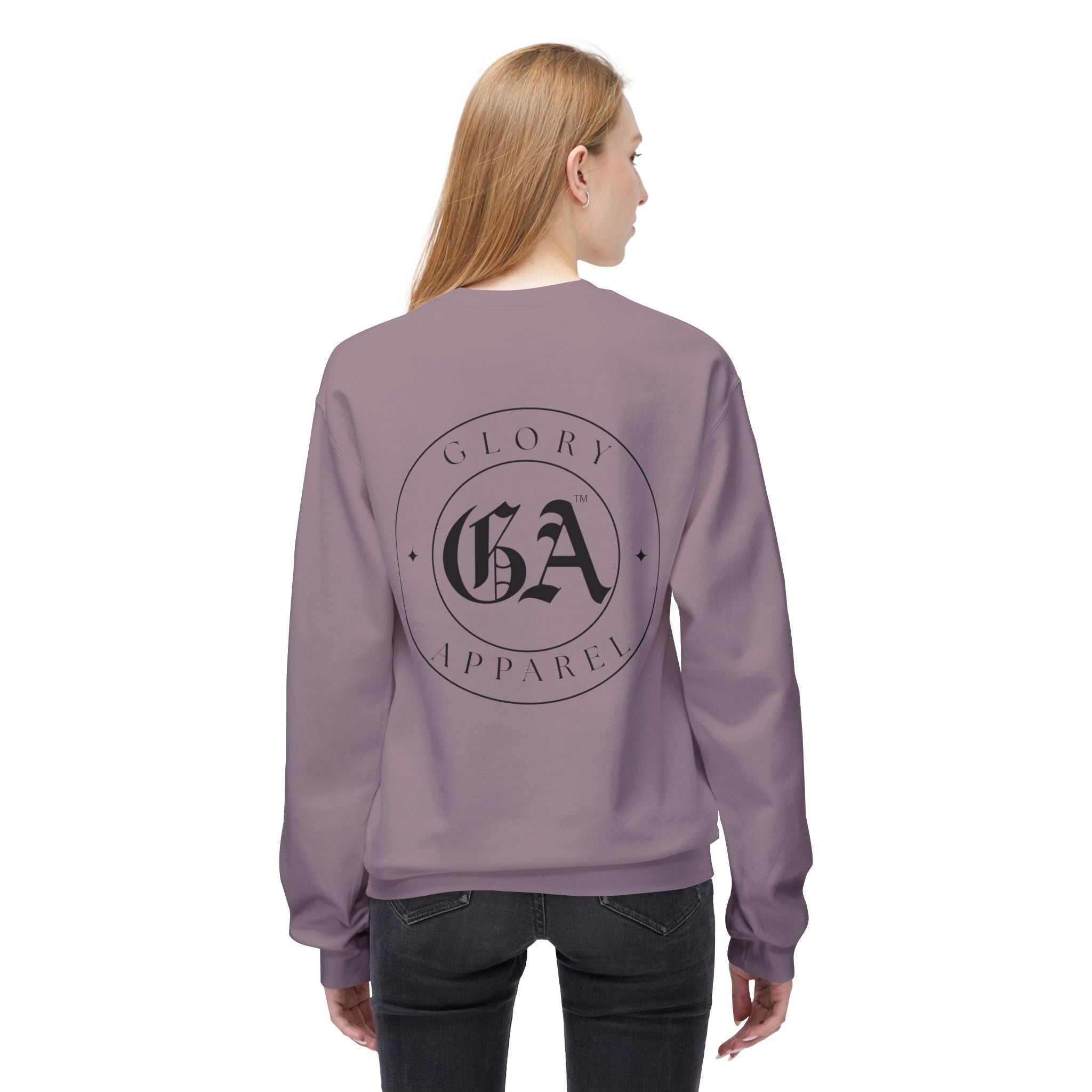 Collection of Glory Apparel Unisex Fleece Crewneck Sweatshirt in a gallery layout