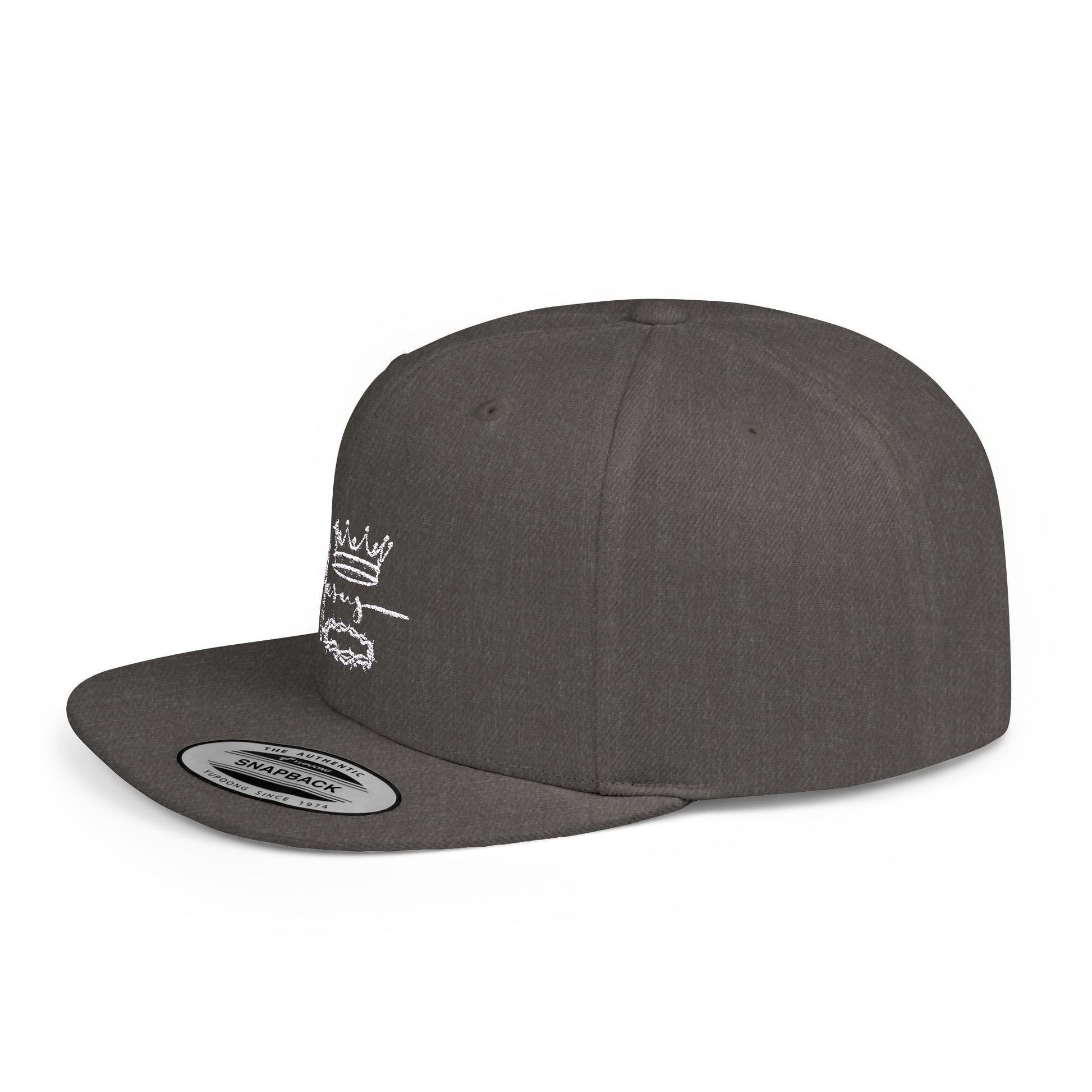 Jesus Crown Flat Bill Snapback Hat - Stylish Christian Apparel