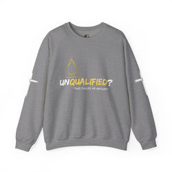 Collection of QUALIFIED "God Called Me Anyway" Unisex Crewneck Sweatshirt - Cozy Motivational Apparel in a gallery layout