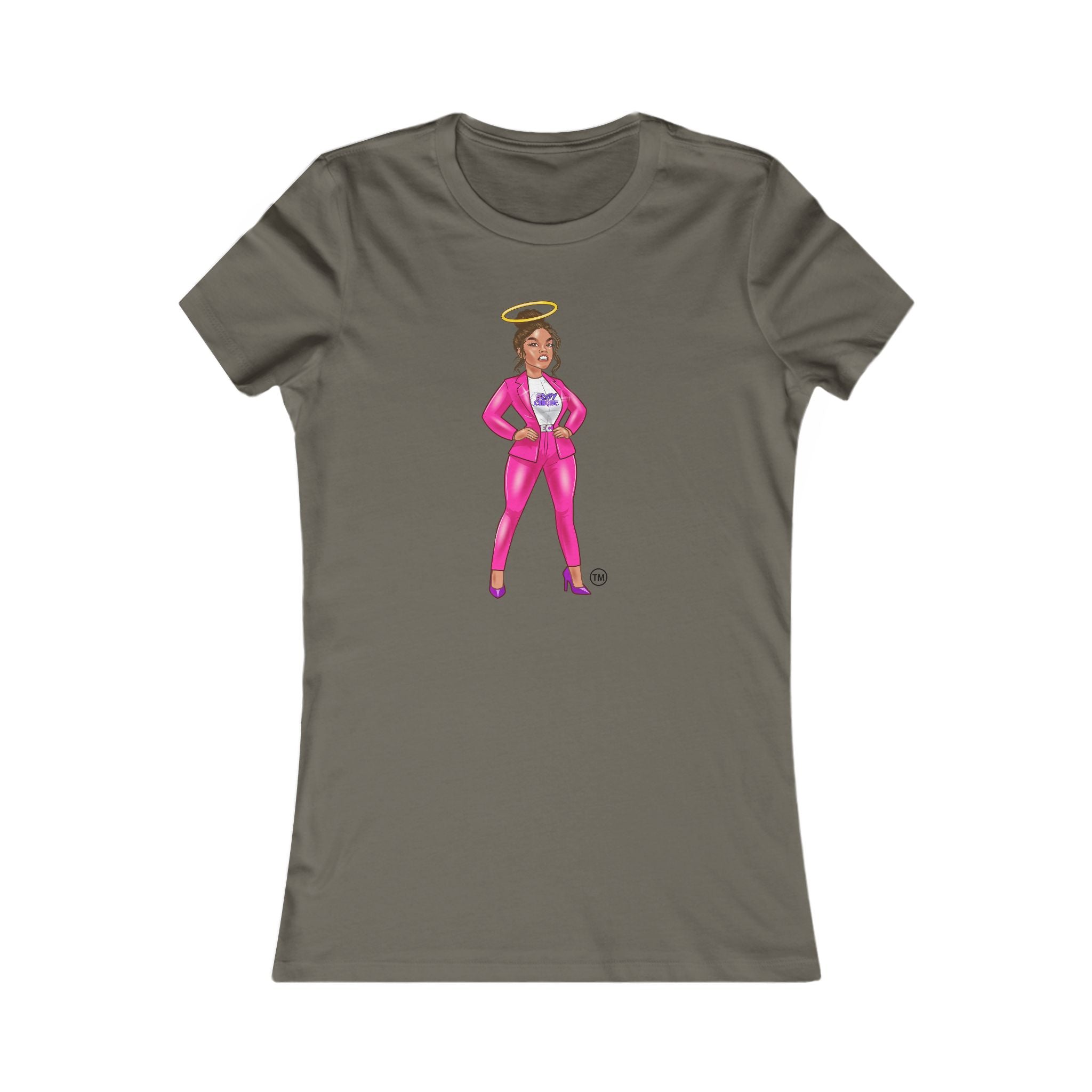 Collection of Edgy Chique Empowered Women’s Favorite Tee - Bold Graphic Tee with a Boss Lady Design in a gallery layout