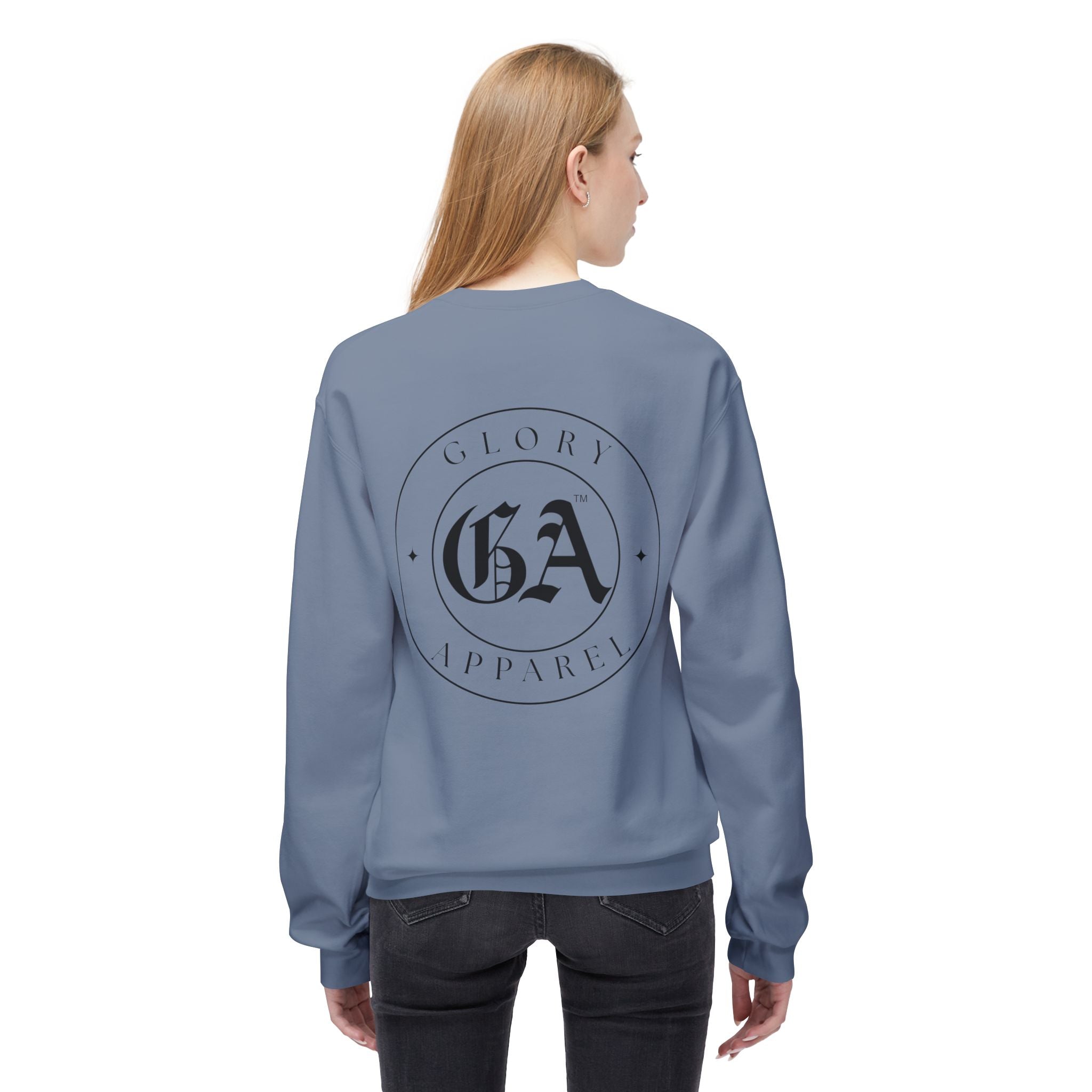 Collection of Glory Apparel Unisex Fleece Crewneck Sweatshirt in a gallery layout