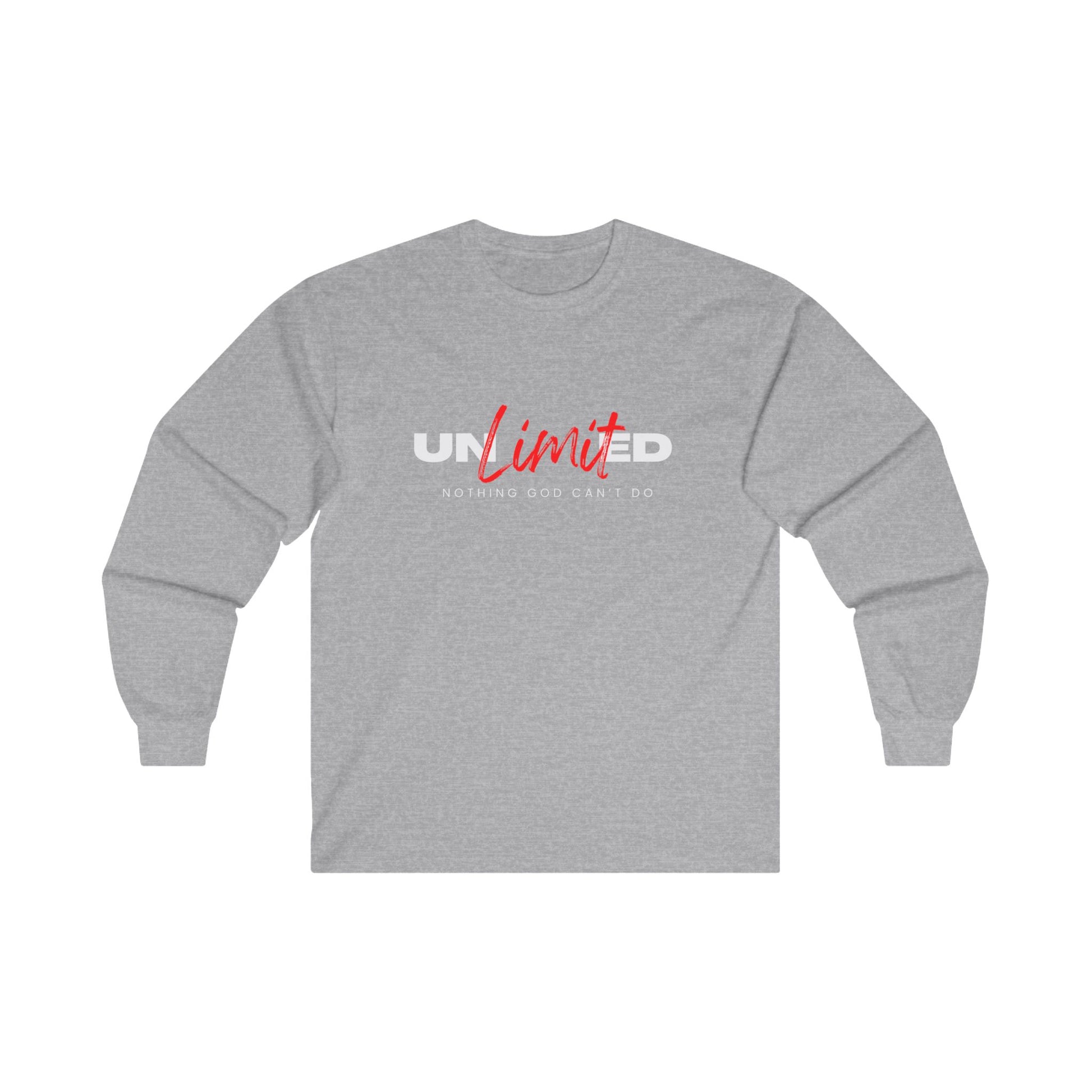 "Unlimited: Nothing God Can't Do" - Unisex Ultra Cotton Long Sleeve Tee