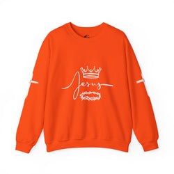 Collection of Jesus Crown & Thorns Unisex Crewneck Sweatshirt in a gallery layout