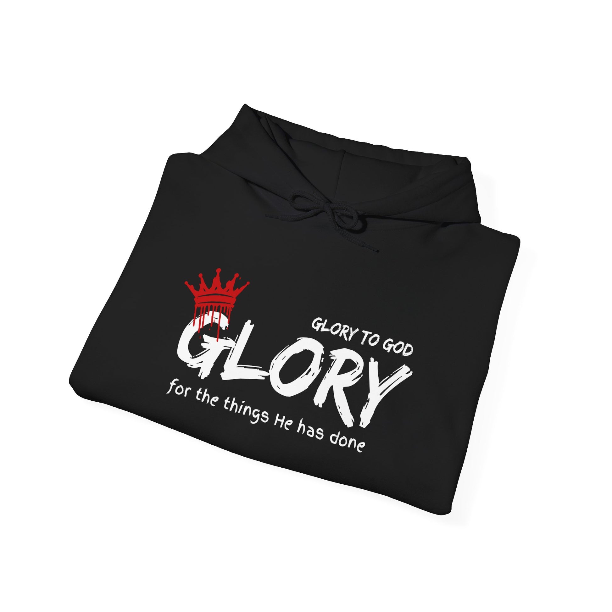 Glory to God Crown & Cross Unisex Hoodie