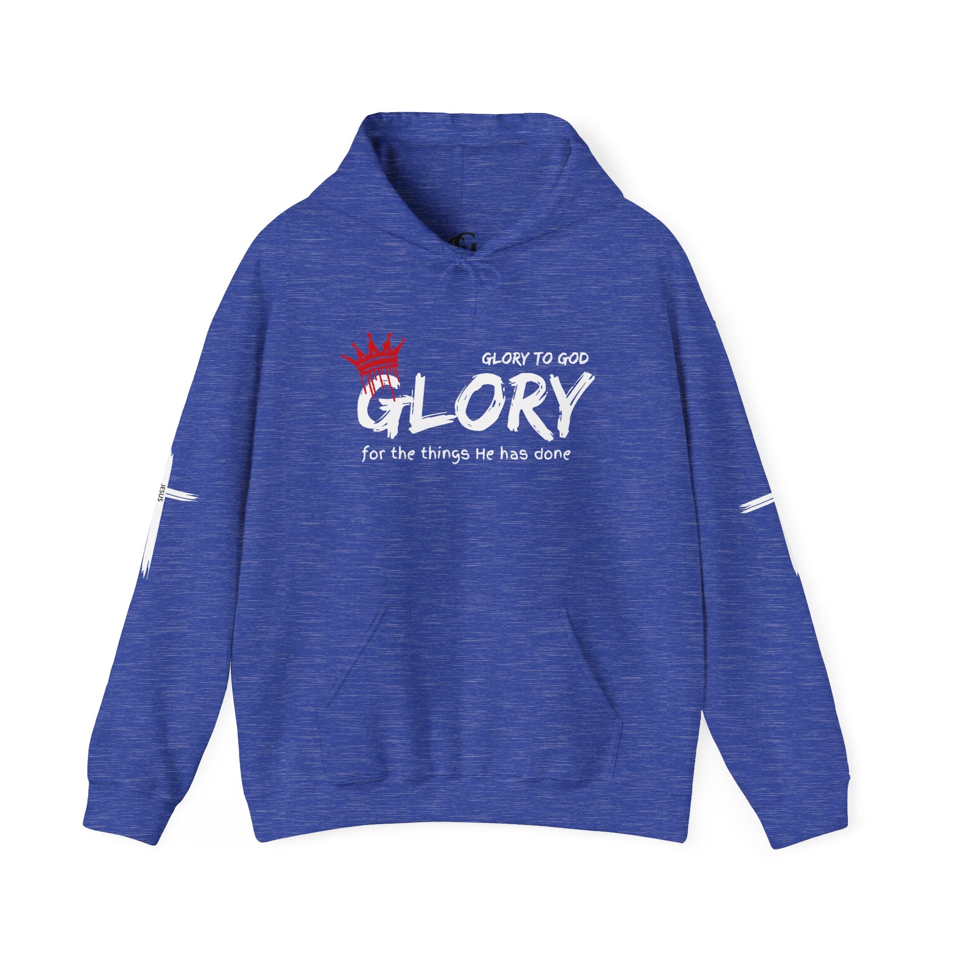 Glory to God Crown & Cross Unisex Hoodie