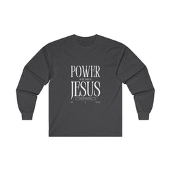 Collection of Power in the Name of Jesus Unisex Long Sleeve Tee - Faith-Based Spiritual Apparel in a gallery layout