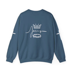 Collection of Jesus Crown & Thorns Unisex Crewneck Sweatshirt in a gallery layout